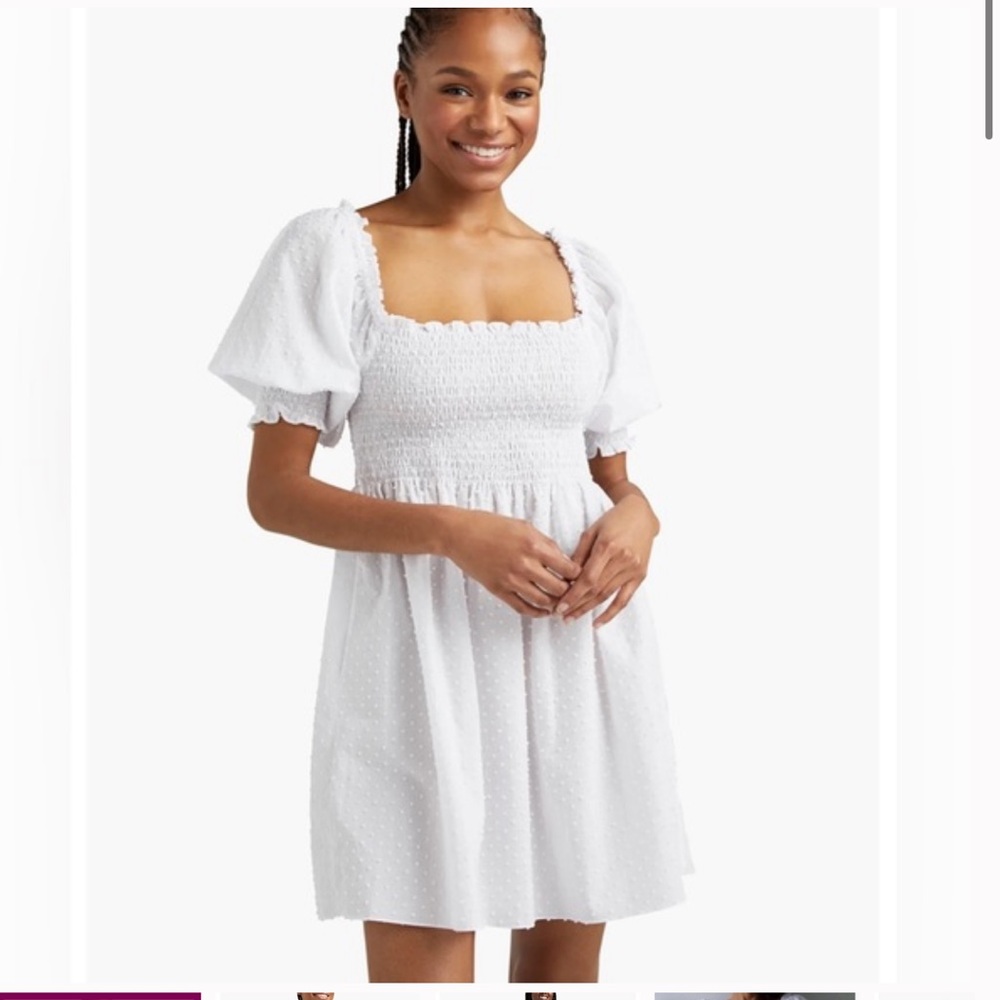 NWT Hill House Athena Swiss Dot Dress